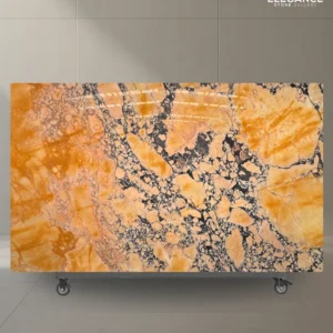 Arabescato Ciena marble slab used for feature kitchen benchtops in Melbourne Australia