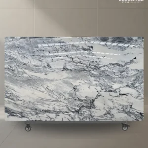 Ash Blanco polished marble slab used for kitchen benchtops in Melbourne Australia