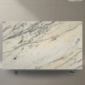Calacatta White marble slab used for kitchen benchtops in Melbourne Australia