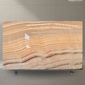 Yellow onyx slab used for feature walls and decorative interiors in Australia