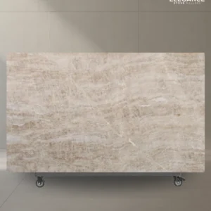 Taj Mahal quartzite slab used for kitchen benchtops and bathroom renovations in Australia